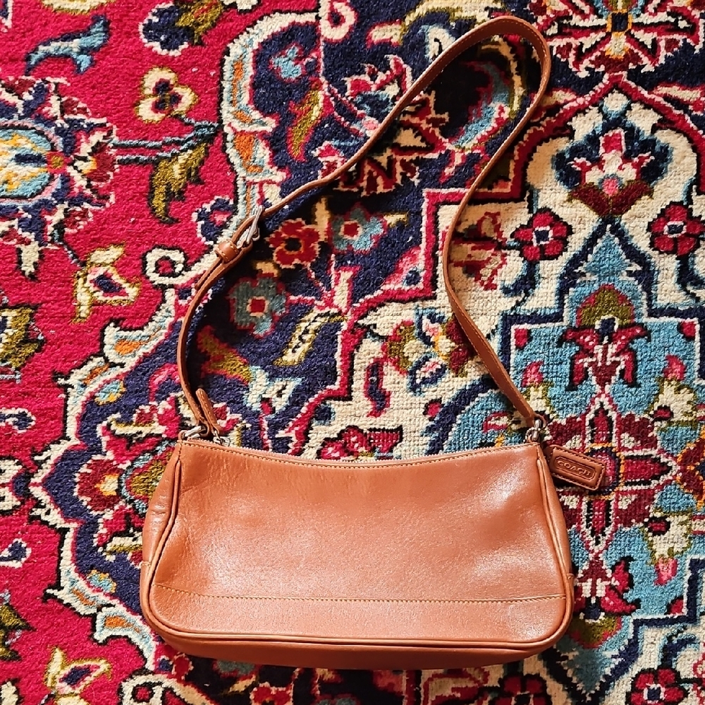 Coach Tan Leather Shoulder Bag